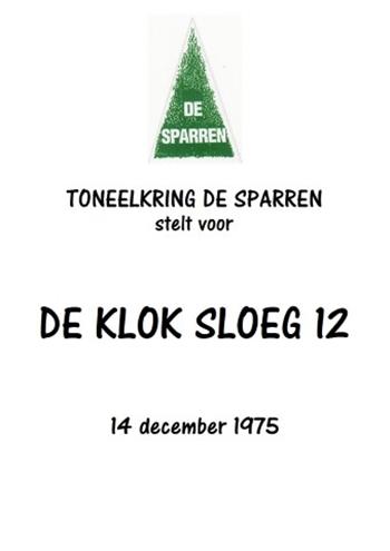 De klok sloeg 12