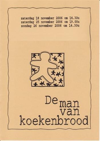 De man van koekenbrood