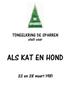 Als kat en hond